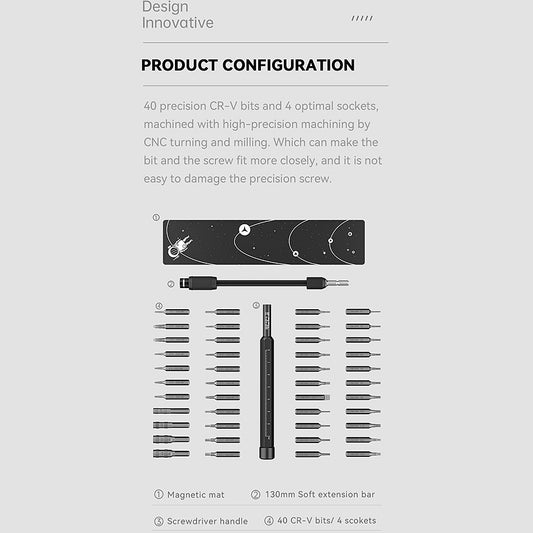 Odvijač Jakemy JM-8180, 47u1, Crni