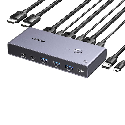 Switch Video DisplayPort UGREEN CM695 (25962), Crni