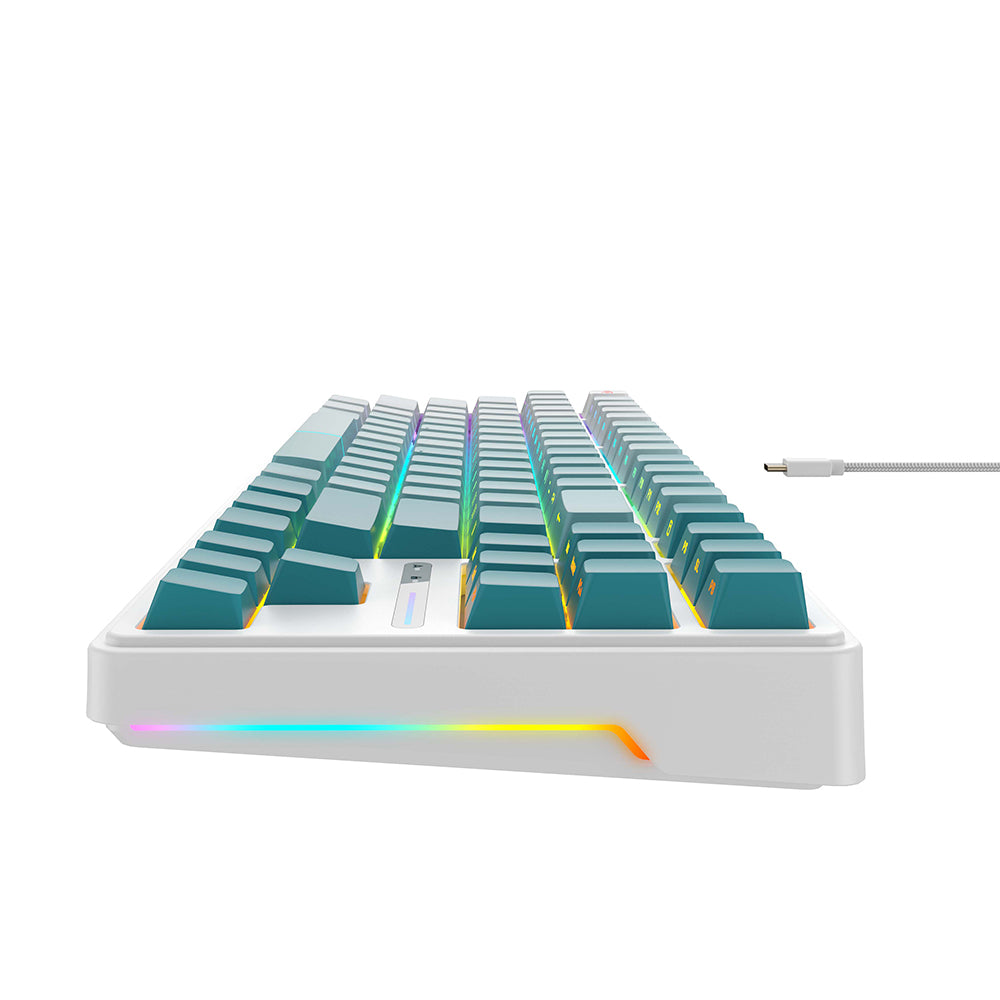 Gaming tipkovnica Wired USB HAVIT KB901L, RGB, 1.8m, Bijelo Zelena