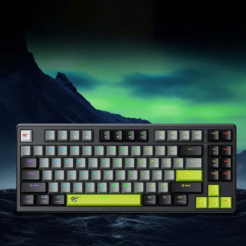 Gaming tipkovnica Wired USB HAVIT KB904L, RGB, 1.8m, Crno Zelena