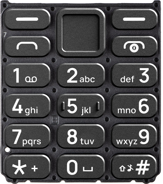 Latinska tipkovnica za HMD 110 / Nokia 110 (2024), crna