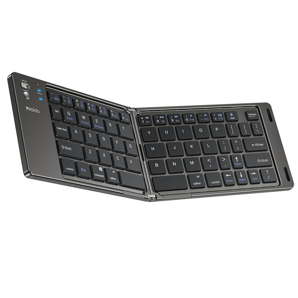 Sklopiva Bluetooth tipkovnica Yesido KB27, Crna