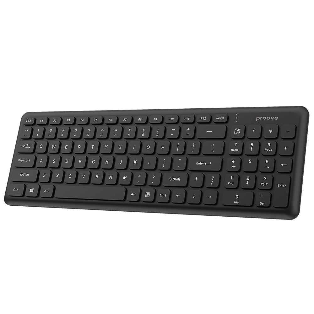 Bežična tipkovnica Proove Classic Code, Crna KBCDEN00003001