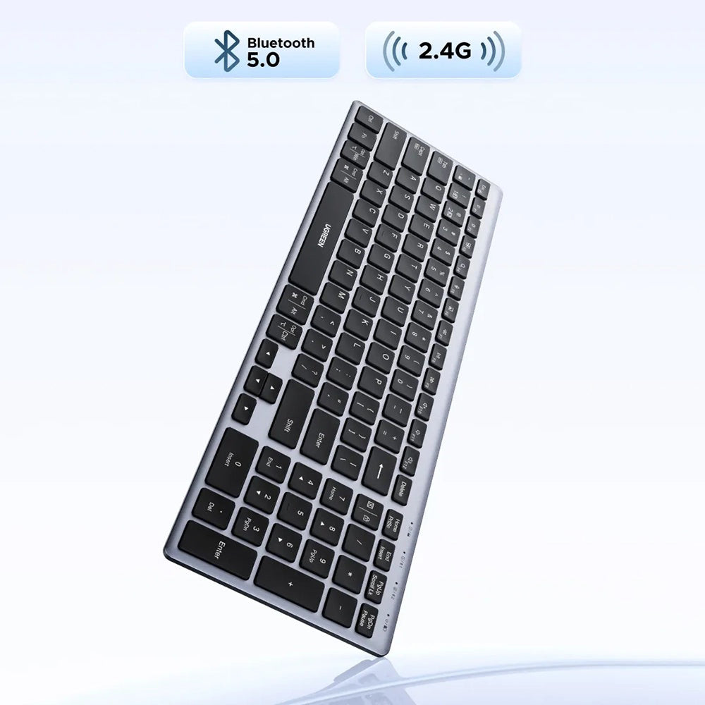 Bežična tipkovnica UGREEN K552 (75163), BT / Wi-Fi, Crna