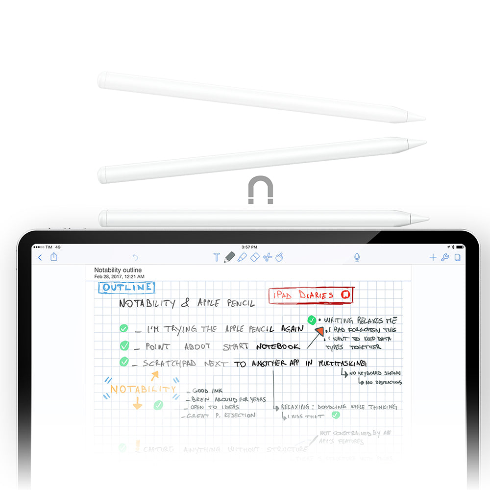 Touch Pen Acefast V1, Aktivna Verzija, Bijela