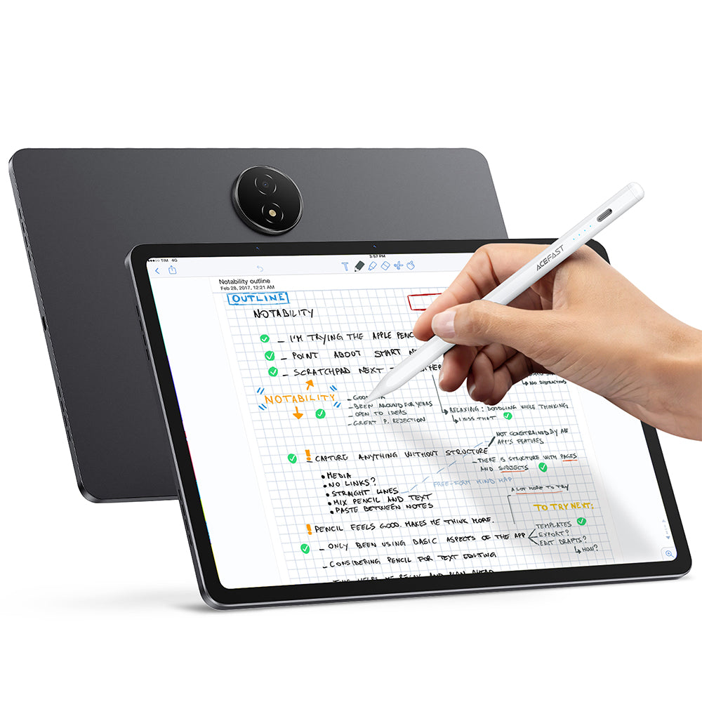 Touch Pen Acefast V1, Aktivna Verzija, Bijela