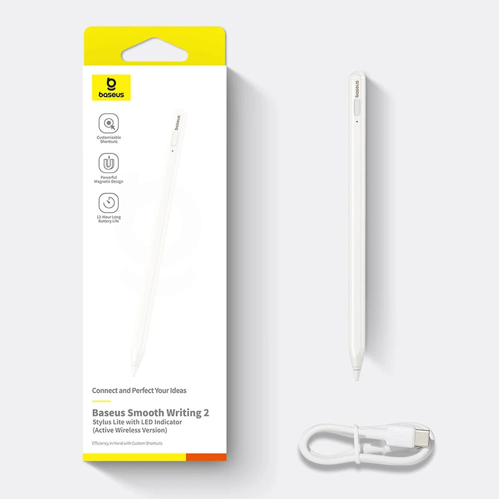 Touch Pen Baseus Smooth Writing 2 Series za Apple iPad, Bežična Aktivna Verzija, Bijela P80015802213-03