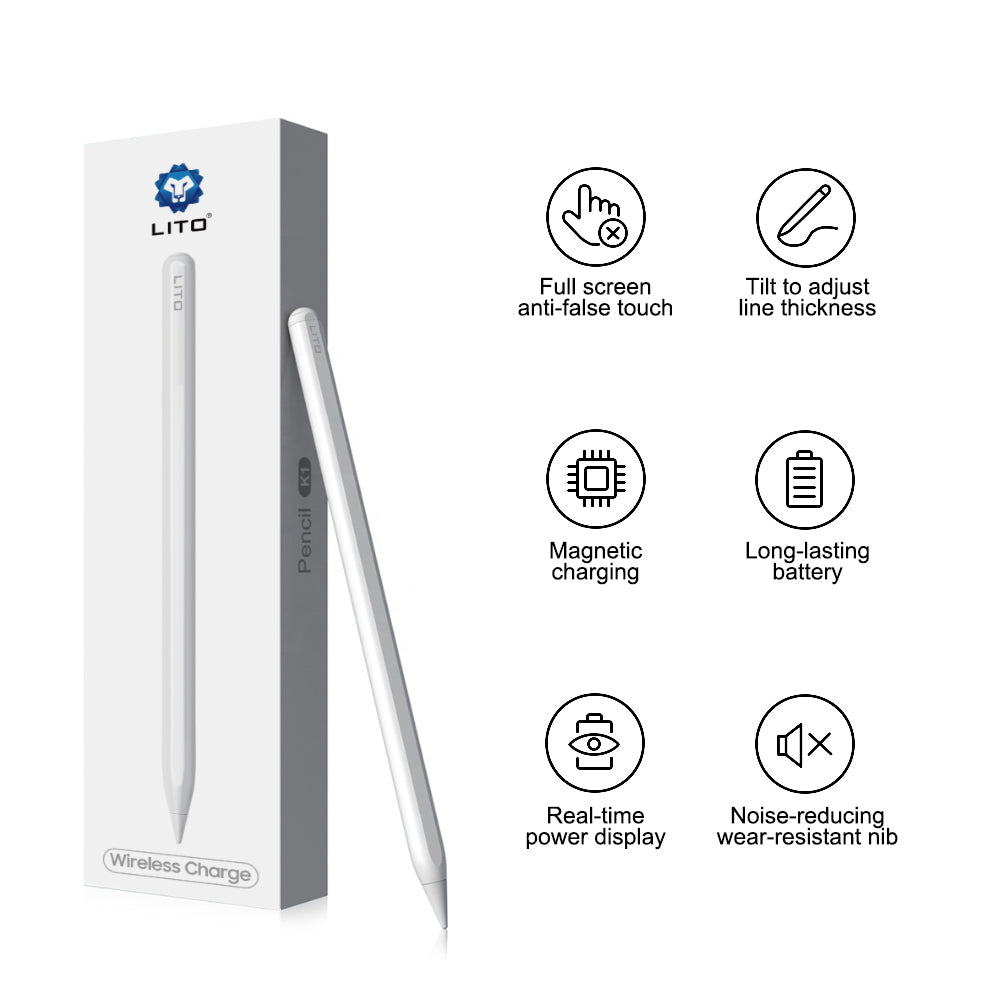 Touch Pen Lito K1 za Apple iPad, Aktivna Verzija, Bijela