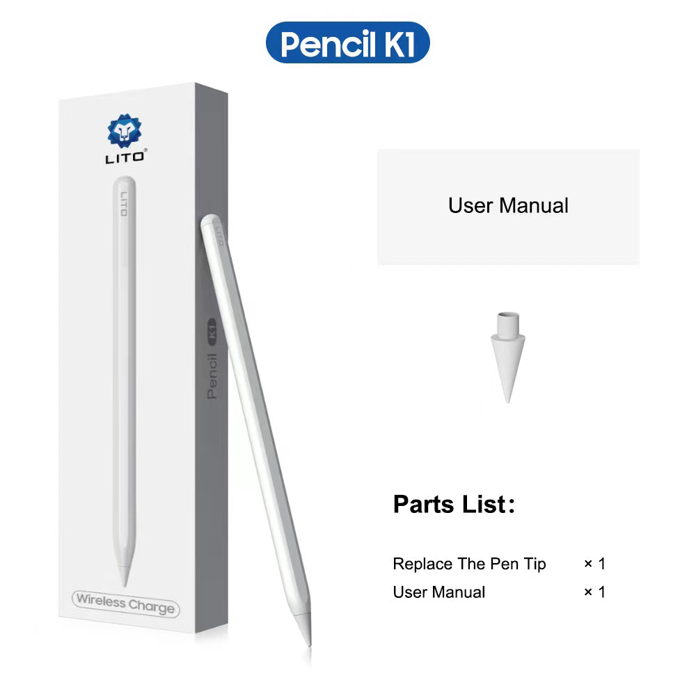 Touch Pen Lito K1 za Apple iPad, Aktivna Verzija, Bijela