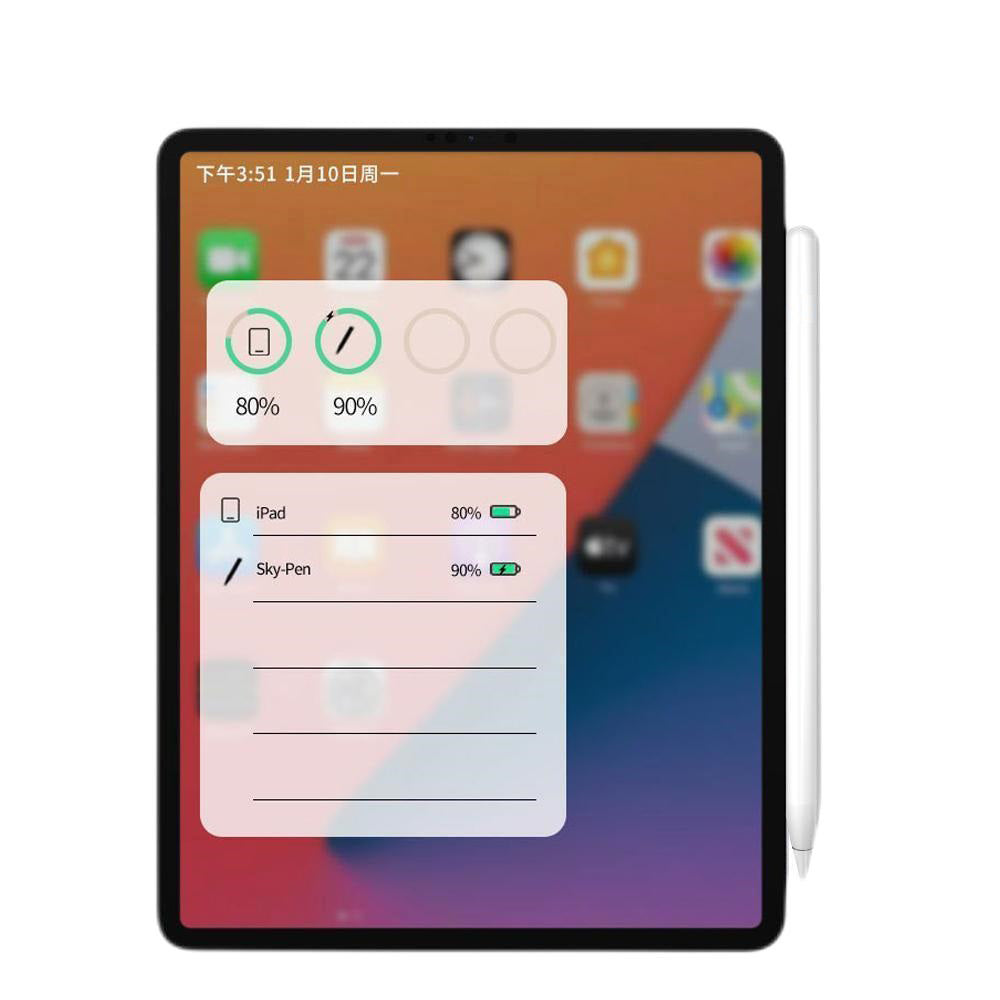 Touch Pen Techsuit M2 za Apple iPad, Aktivna verzija, Bijela