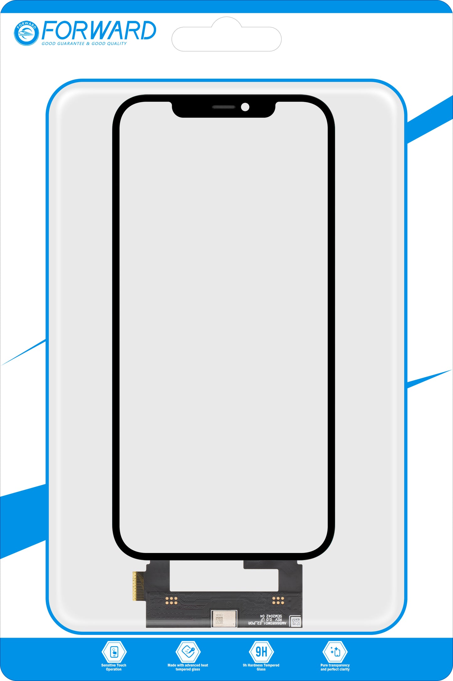 Touchscreen Forward Guard OCA za Apple iPhone 12 Pro Max, Crna