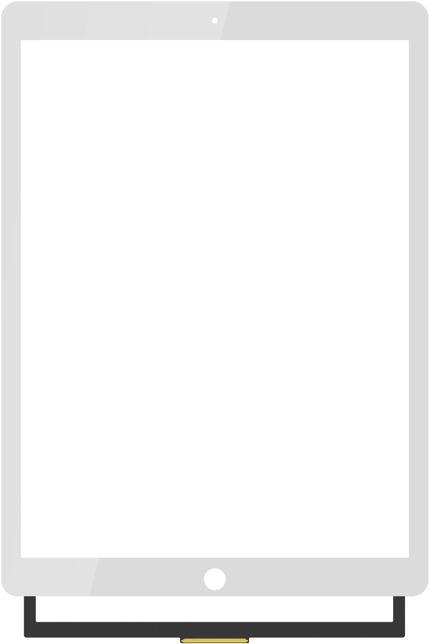 Touchscreen Forward Guard OCA za Apple iPad Pro 12.9 (2017), Bijela