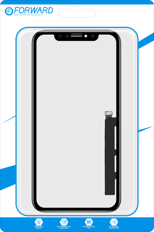 Touchscreen Forward Guard OCA za Apple iPhone XR, IC verzija, Crna