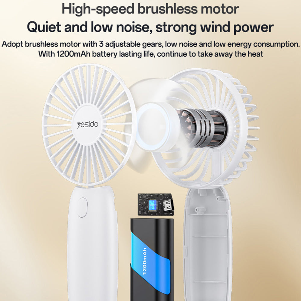 Prijenosni ventilator Yesido YF15, Bijeli