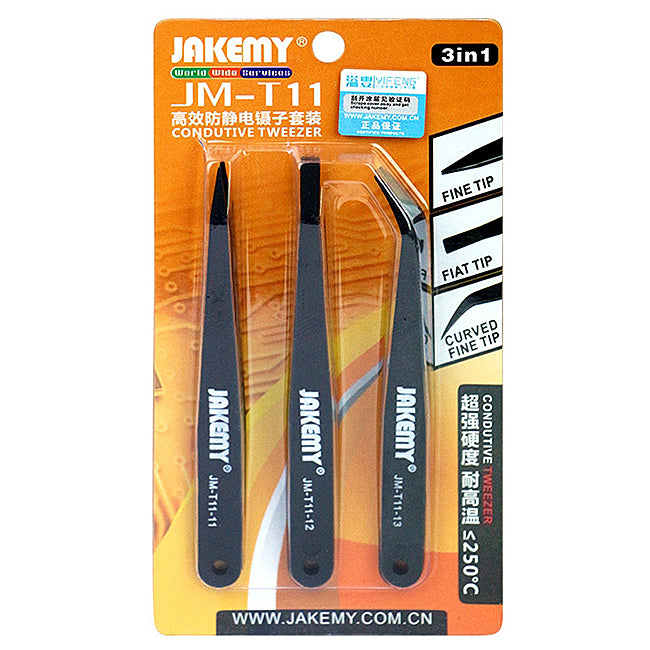 Antistatička pinceta Jakemy JM-T11, 3u1