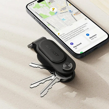 Acefast SmartTag privjesak za ključeve SS za iOS seriju, Crni