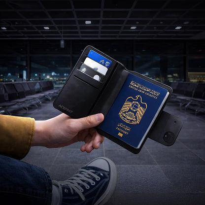 Acefast SmartTag Passport S6 za iOS seriju, Crna
