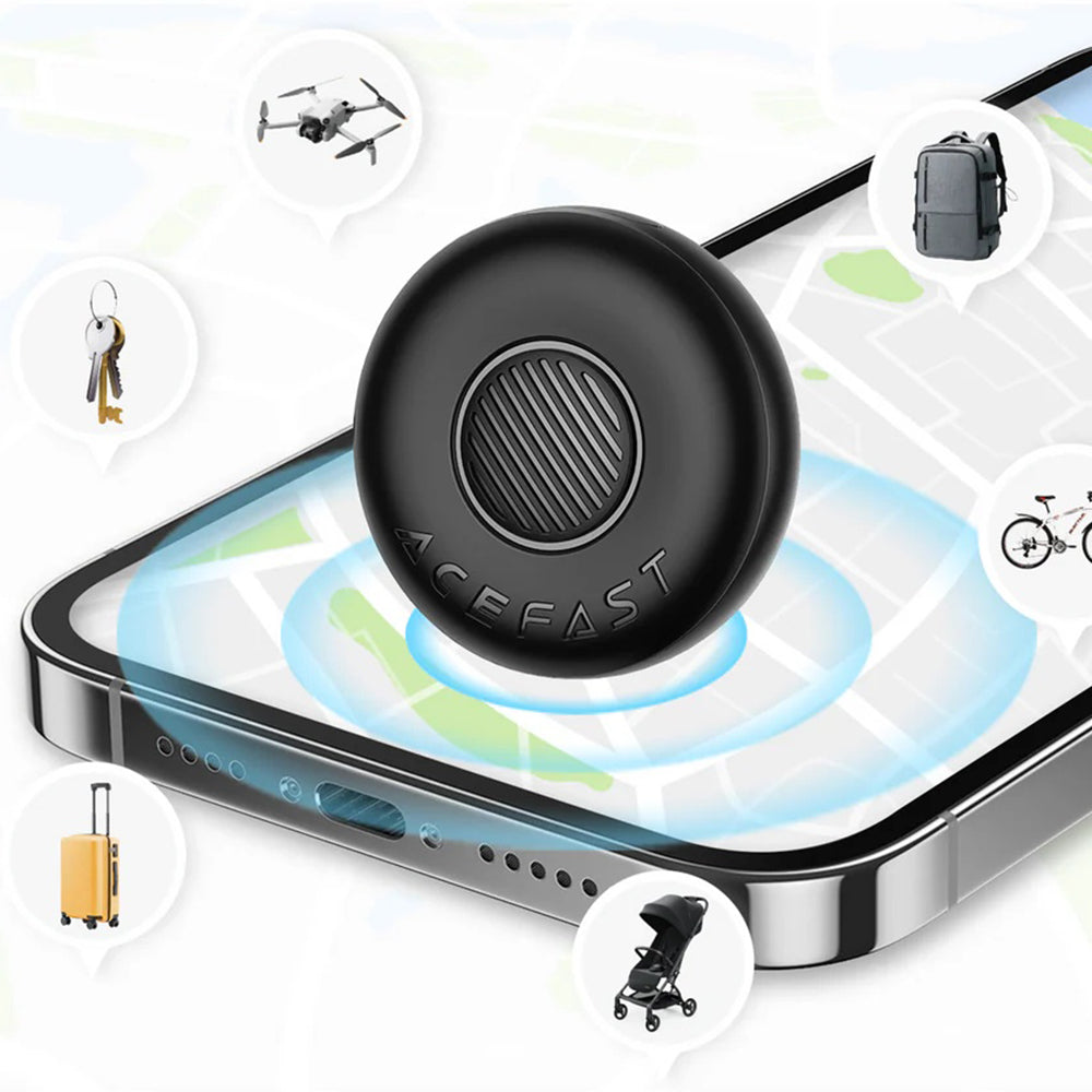 Acefast SmartTag S1 za iOS seriju, Set 4 komada, Siva