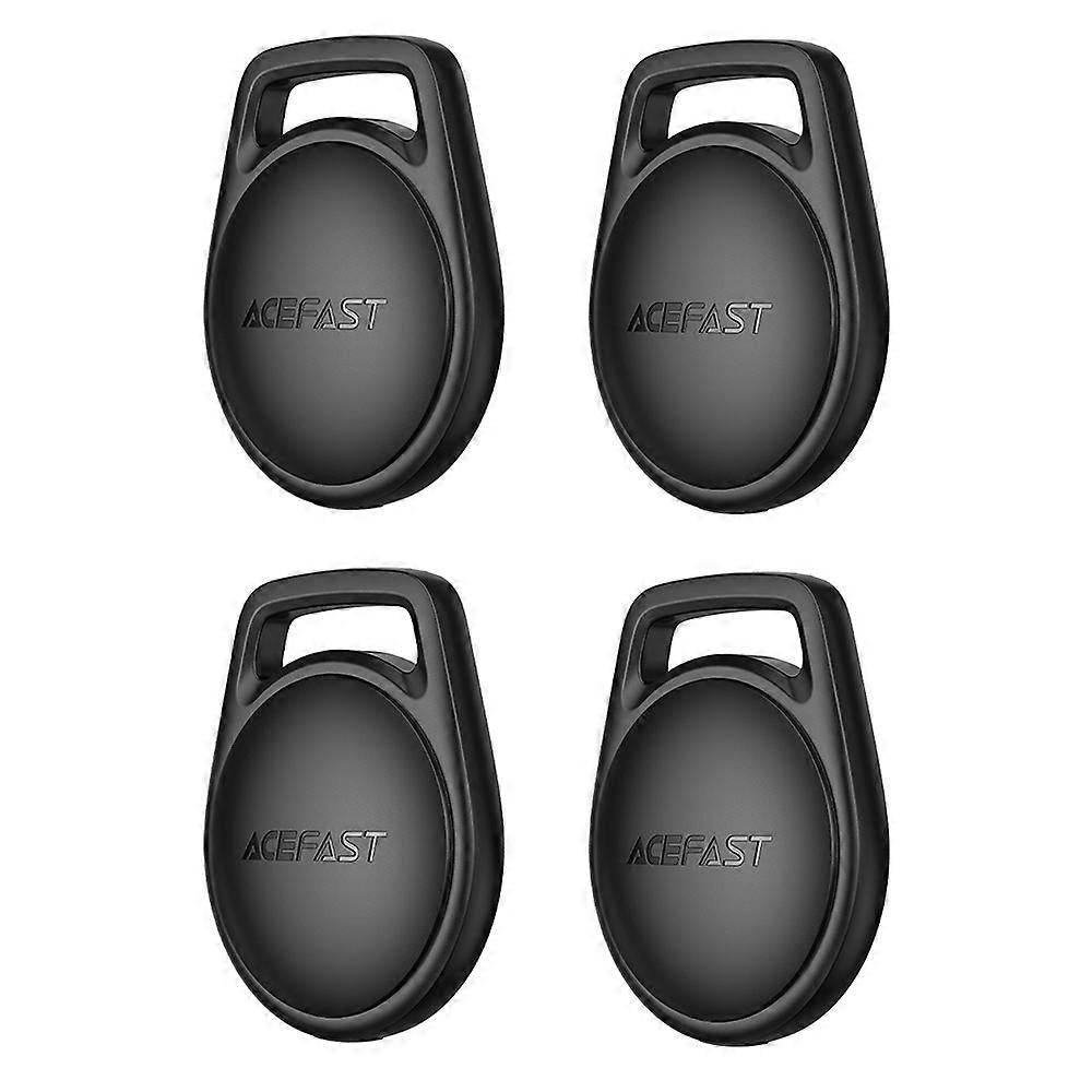 Acefast SmartTag S2 za iOS seriju, Set od 4 komada, Crna