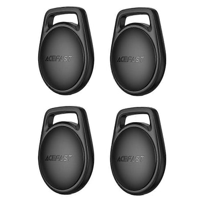 Acefast SmartTag S2 za iOS seriju, Set od 4 komada, Crna
