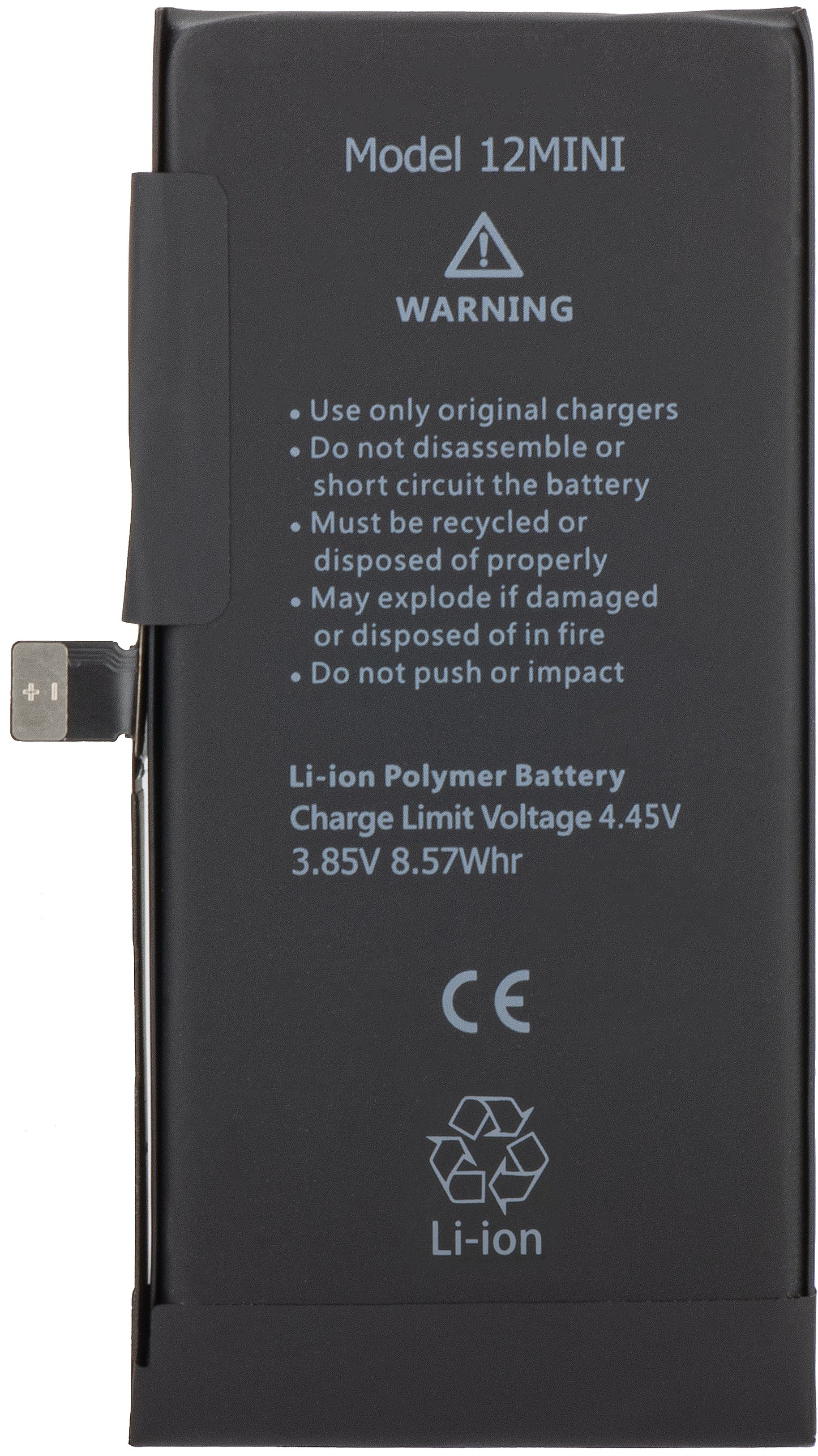 Baterija Apple iPhone 12 mini, s integracijom Flex BMS trake (ne zahtijeva lemljenje kontakata)