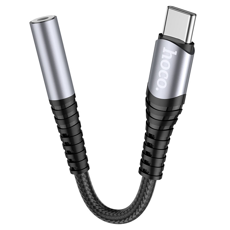 USB-C audio adapter - 3.5mm HOCO LS33, Siva