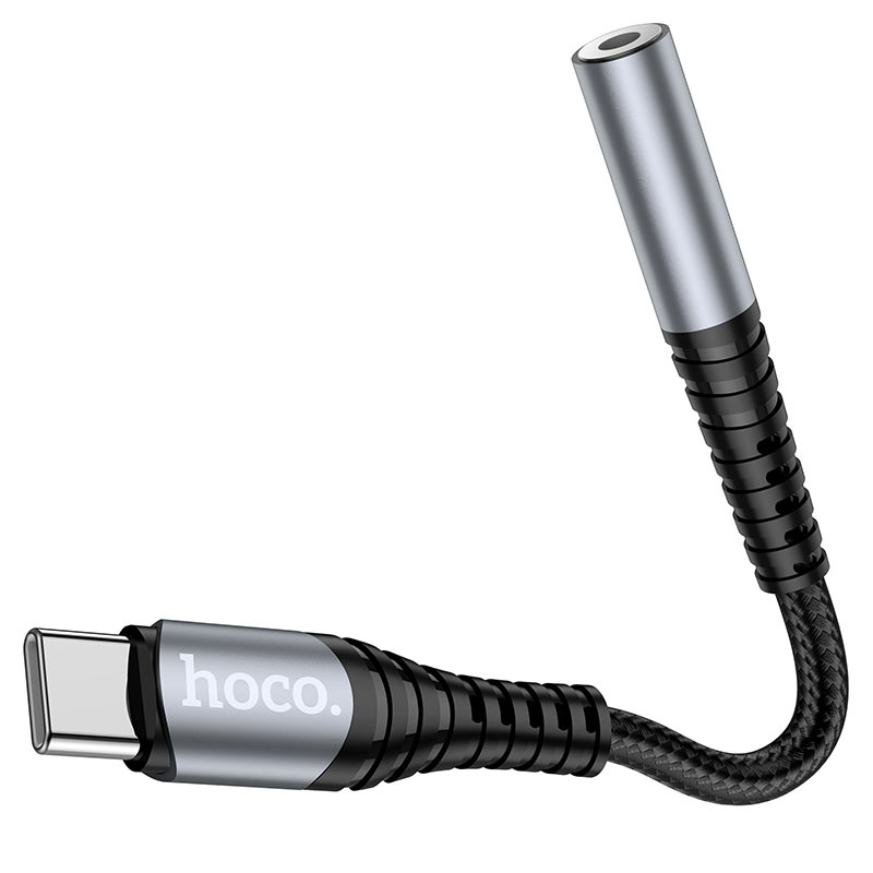 USB-C audio adapter - 3.5mm HOCO LS33, Siva