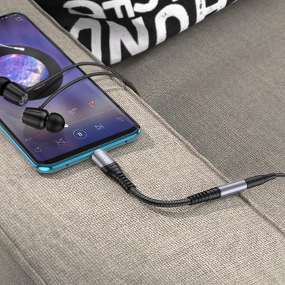 USB-C audio adapter - 3.5mm HOCO LS33, Siva