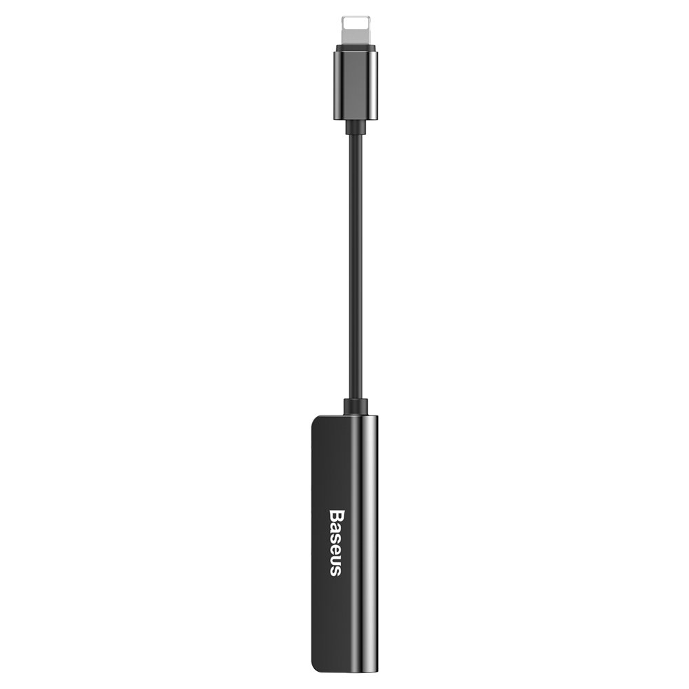 Audio adapter Lightning - Lightning / 3.5mm Baseus L52, Crna, Obnovljeno CALL52-01