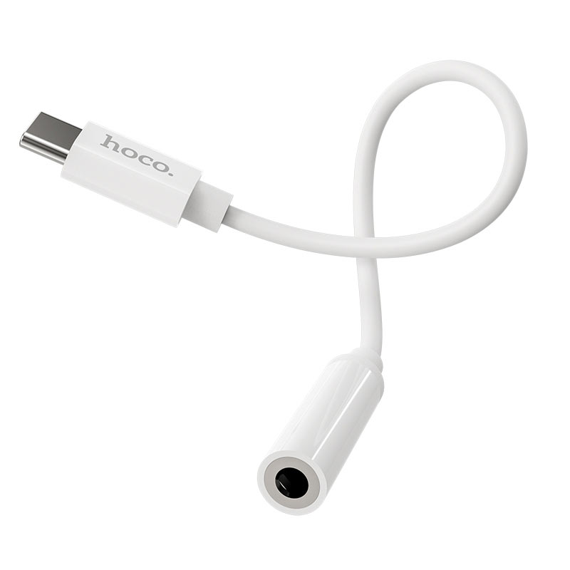 USB-C audio adapter - 3.5mm HOCO LS30, Bijela