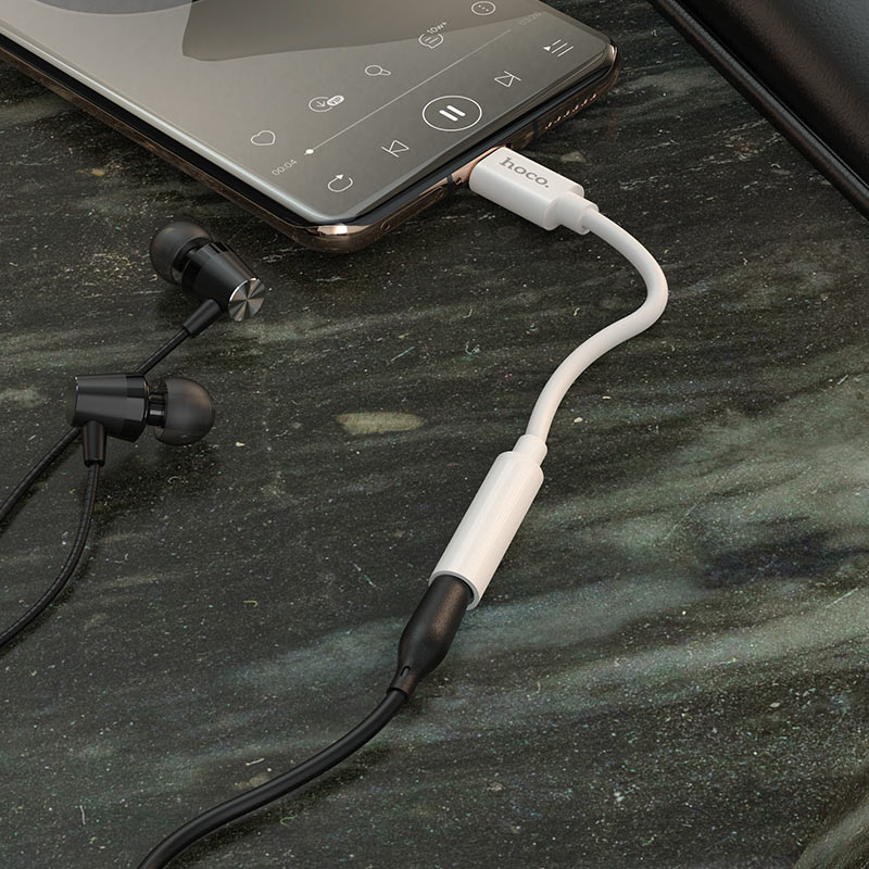 USB-C audio adapter - 3.5mm HOCO LS30, Bijela