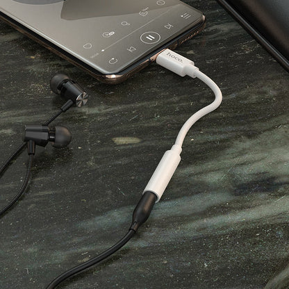 USB-C audio adapter - 3.5mm HOCO LS30, Bijela