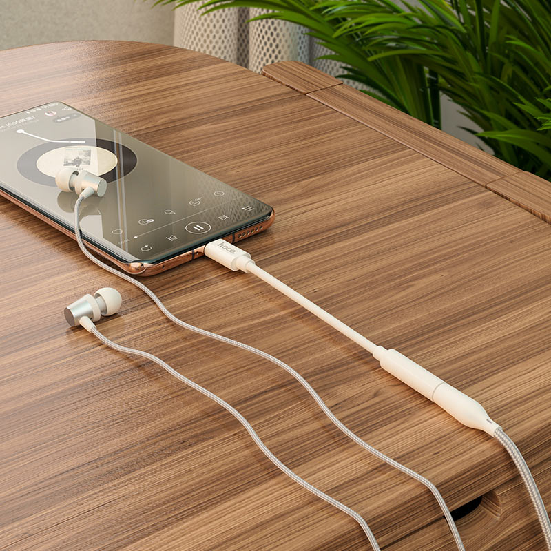USB-C audio adapter - 3.5mm HOCO LS30, Bijela