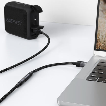 Audio adapter Acefast J13, USB-A - 3.5mm, Crni