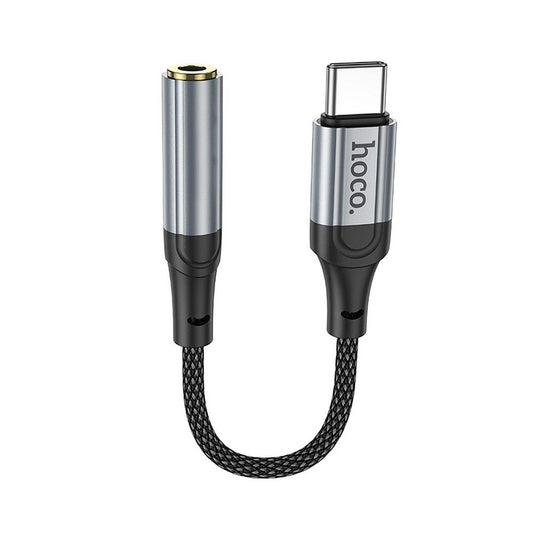 Audio adapter USB-C - 3.5mm HOCO LS36, Sivi