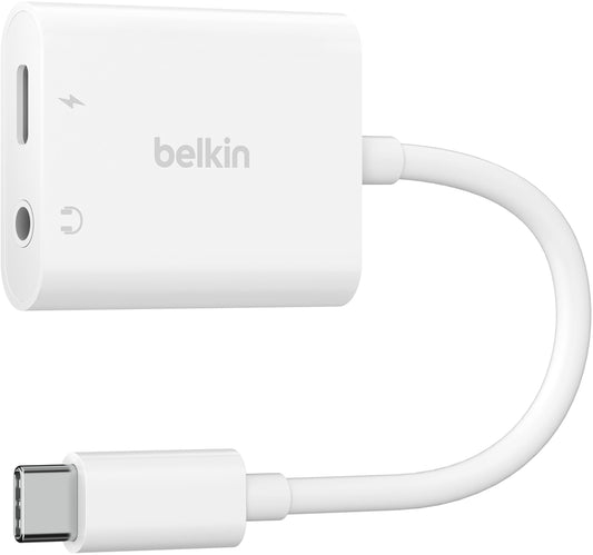 USB-C audio adapter - 3.5mm / USB-C Belkin RockStar, Crna NPA004btBK