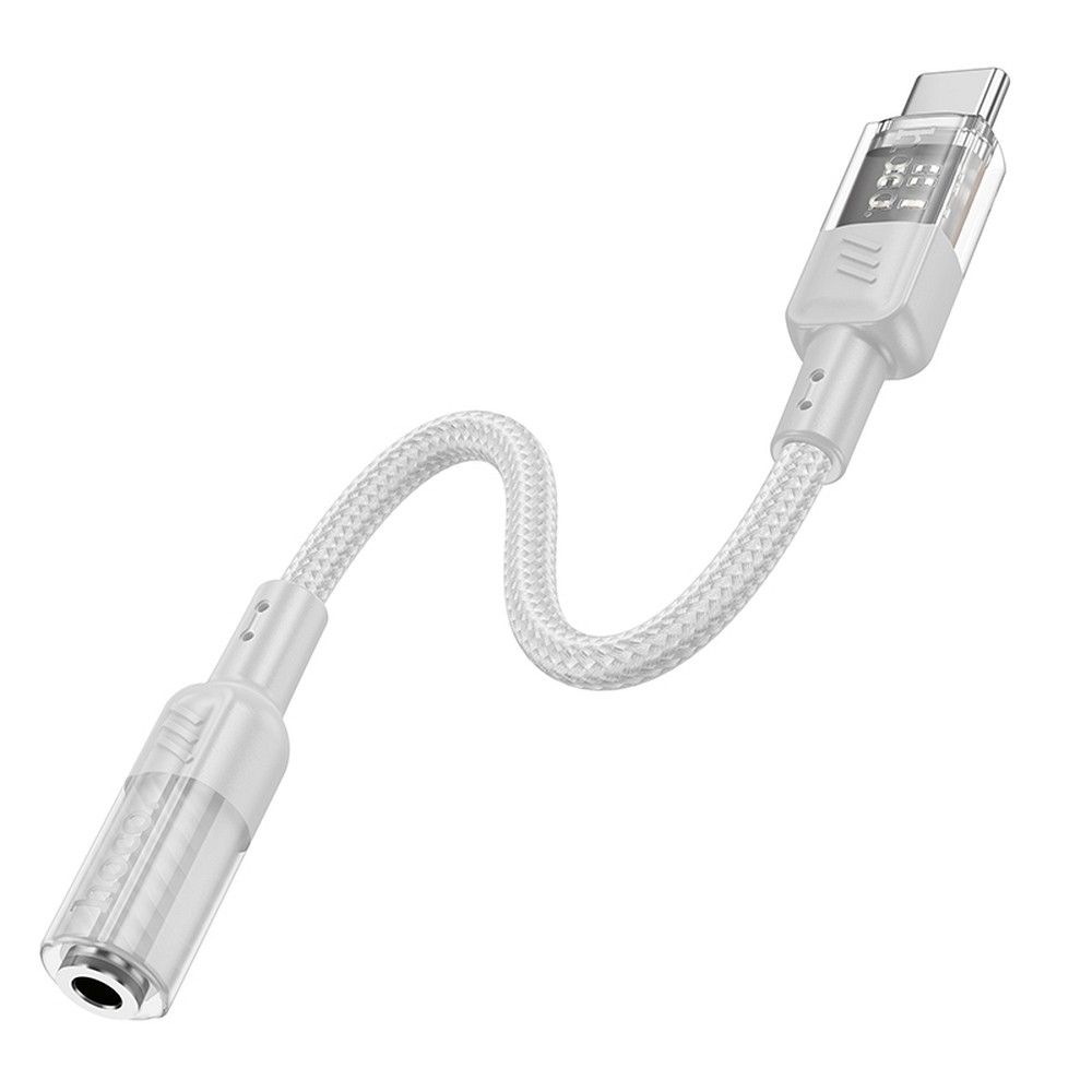 Audio adapter USB-C - 3.5mm HOCO LS37, sivi