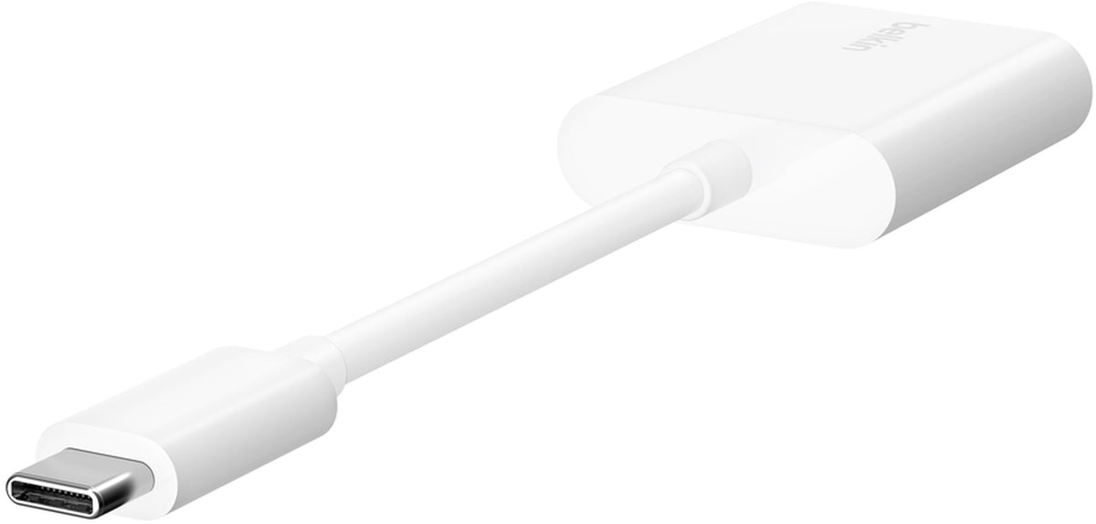 USB-C - USB-C / USB-C Belkin RockStar audio adapter, bijela F7U081btWH