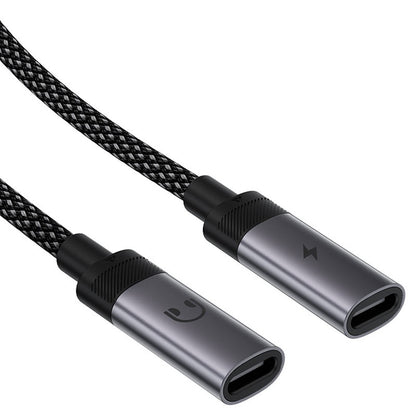Audio adapter USB-C - 2 x USB-C Acefast J14, Crni
