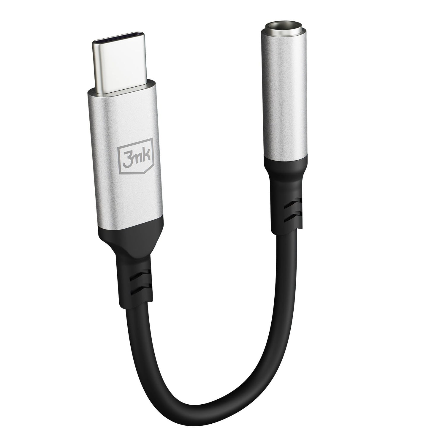 USB-C audio adapter - 3.5mm 3MK, Srebrni