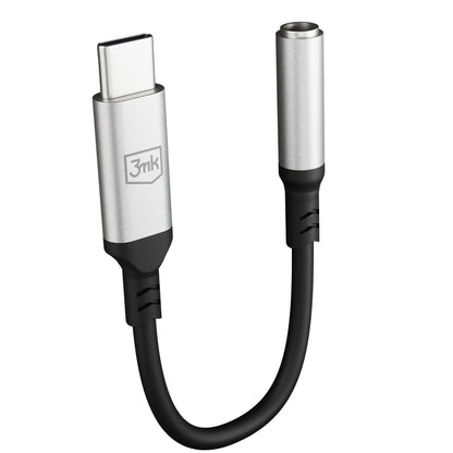USB-C audio adapter - 3.5mm 3MK, Srebrni