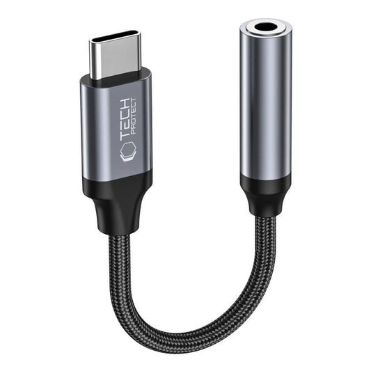 Audio adapter USB-C - 3.5mm Tech-Protect Ultraboost, Crni