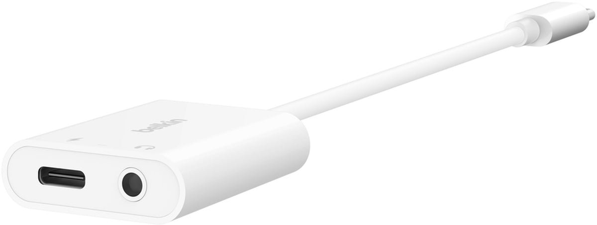 USB-C audio adapter - 3.5mm / USB-C Belkin RockStar, Crna NPA004btBK