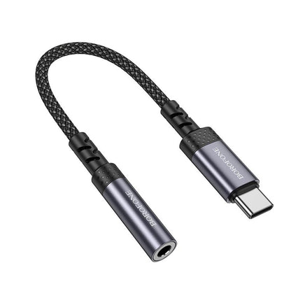 USB-C audio adapter - 3.5mm Borofone BV24, Siva