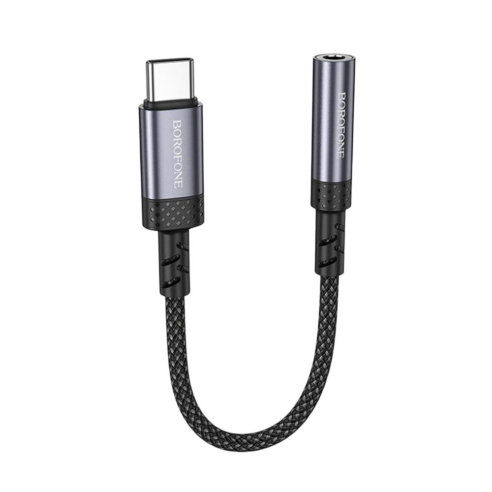 USB-C audio adapter - 3.5mm Borofone BV24, Siva