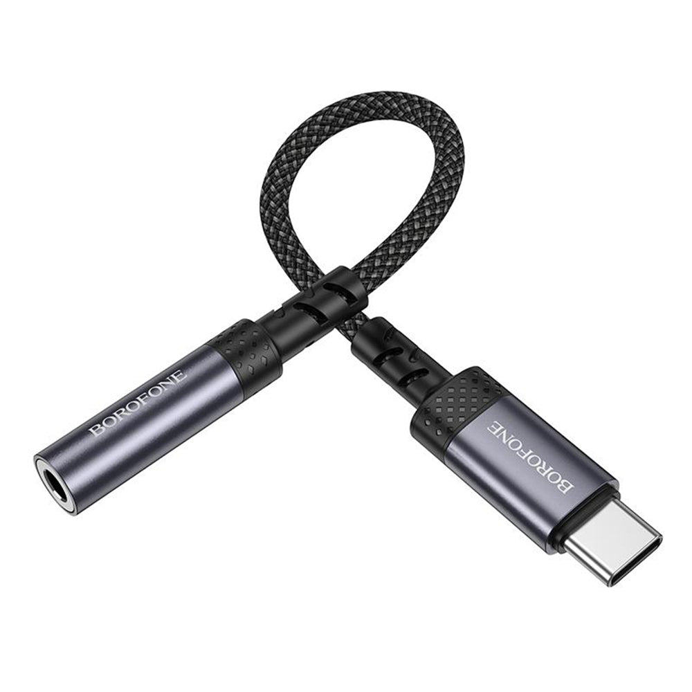 USB-C audio adapter - 3.5mm Borofone BV24, Siva