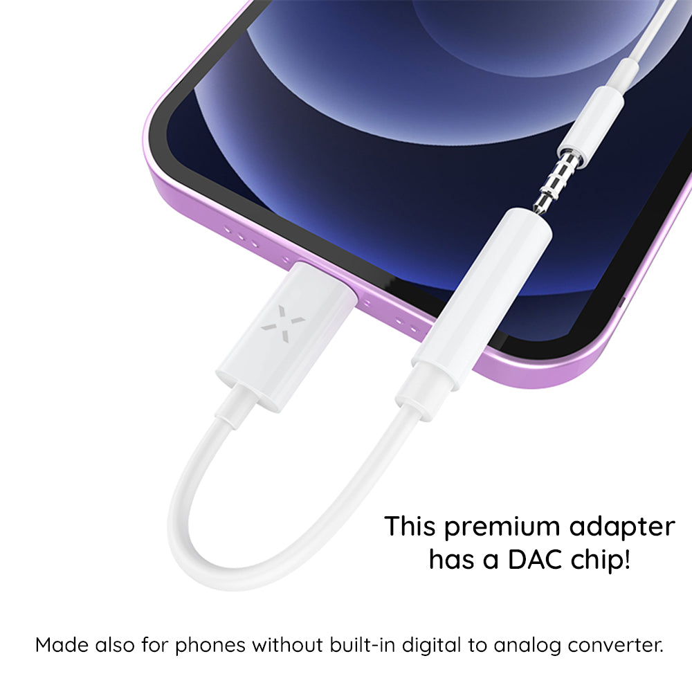 Audio adapter USB-C - 3.5mm Fixed, Bijeli