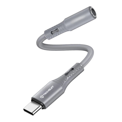 Audio adapter USB-C - 3.5mm Techsuit AC1 SoundFlex, Sivi