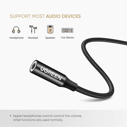 Audio Adapter USB-C - 3.5mm UGREEN AV142, Crni