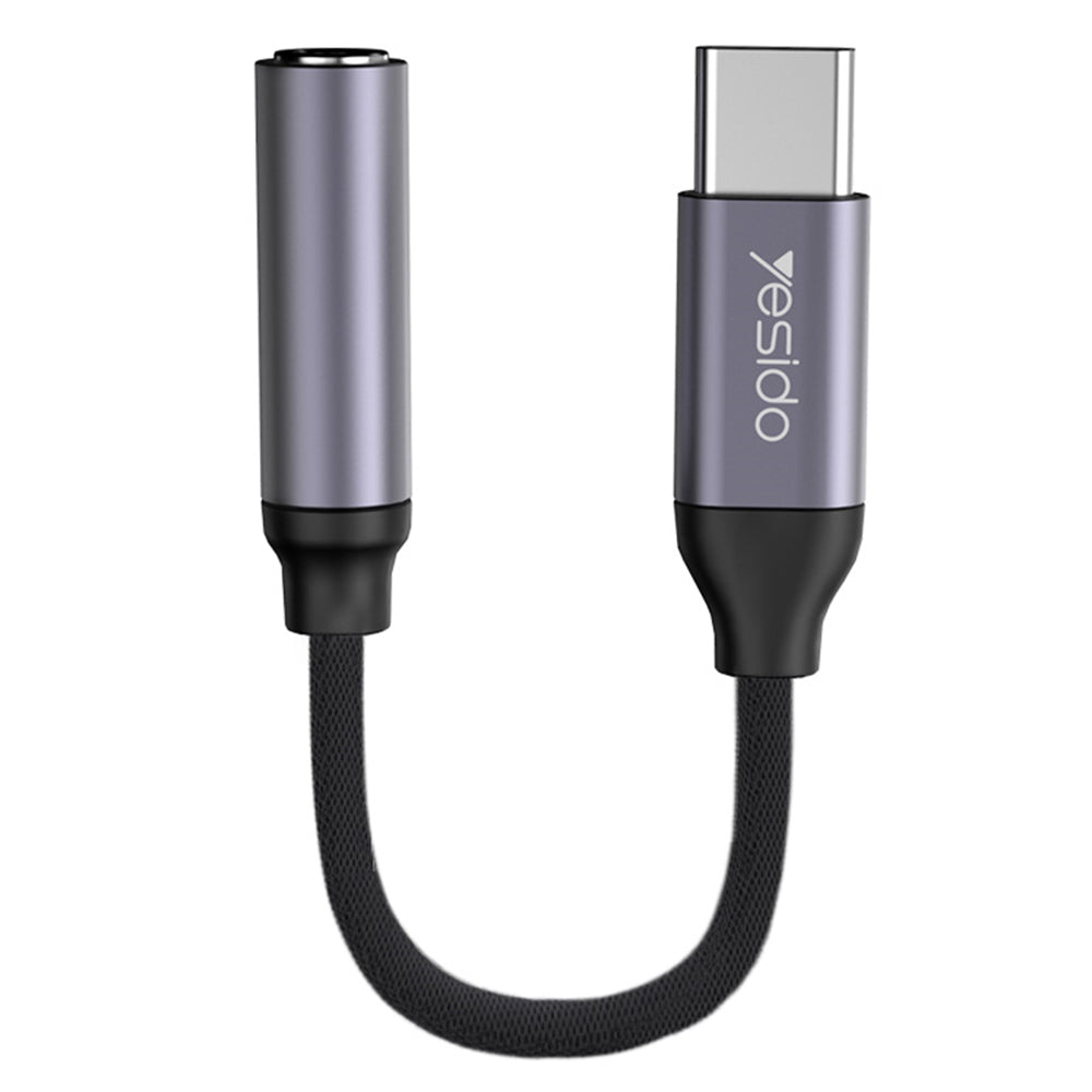 Audio adapter USB-C - 3.5mm Yesido YAU19, Crni